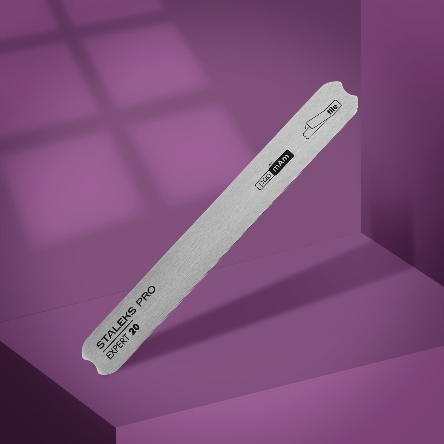 NAIL FILE METAL STRAIGHT BASE - EXPERT